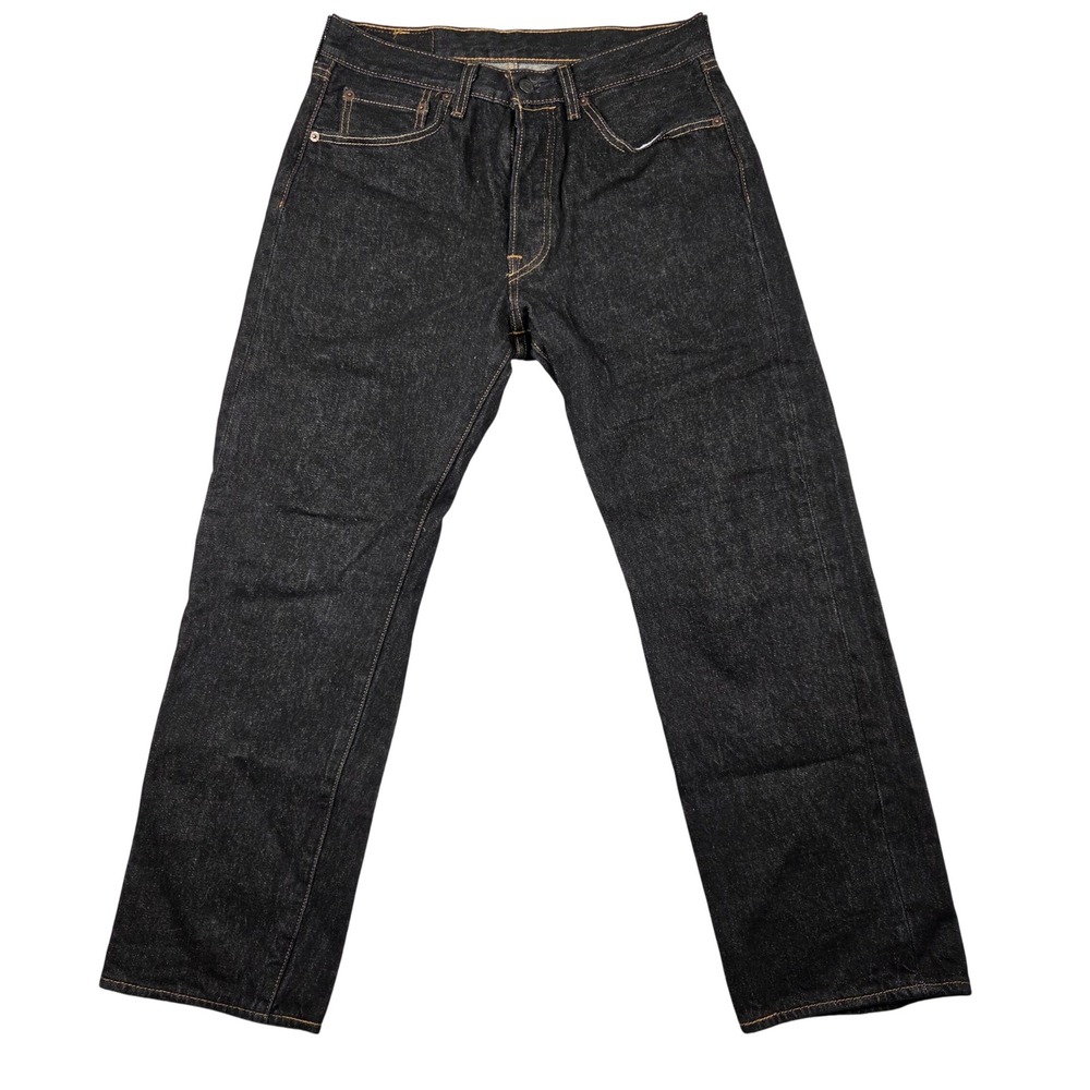 Levi's 501 Original Fit Jeans Mens 32x28 Dark Wash Excellent Straight Leg Denim